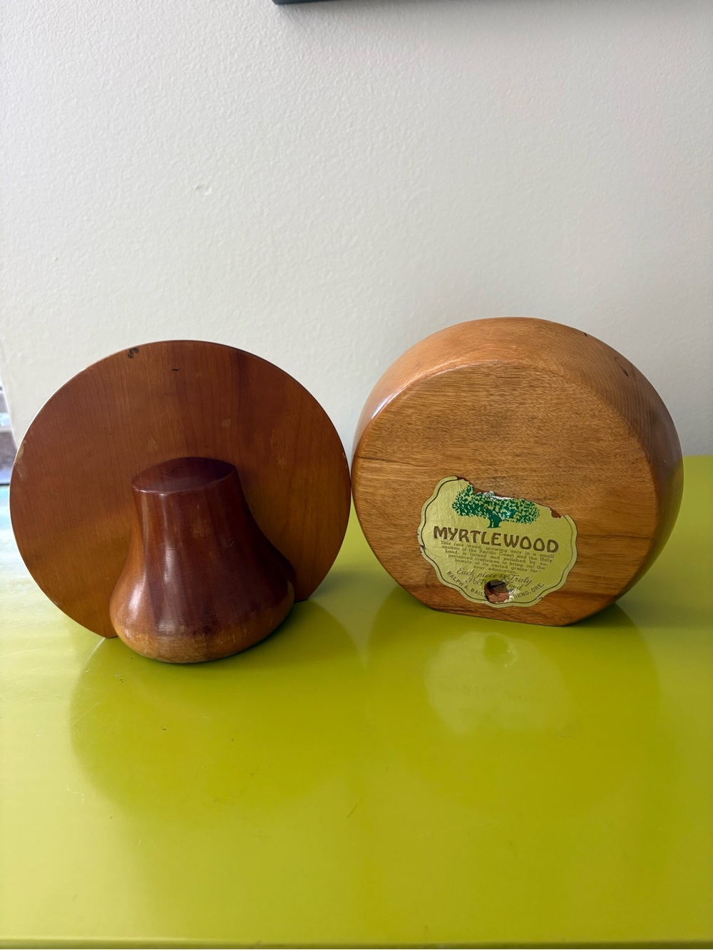 Vintage Myrtlewood MCM Bookends - Picture 3 of 8